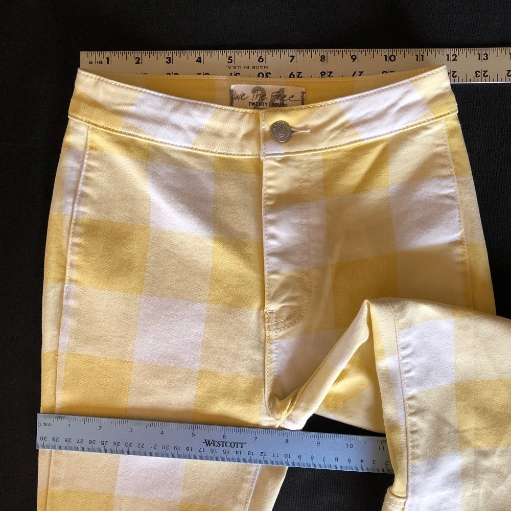 Free People Just Float On Printed Flare Jeans Sz 24 - Picture 9 of 14